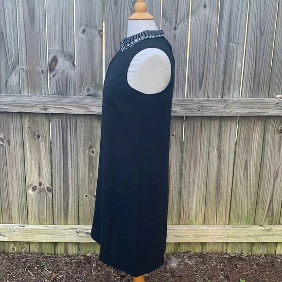 Badgley Mischka “Studio” dress, embroidered and bling collar, size small - Picture 3 of 7